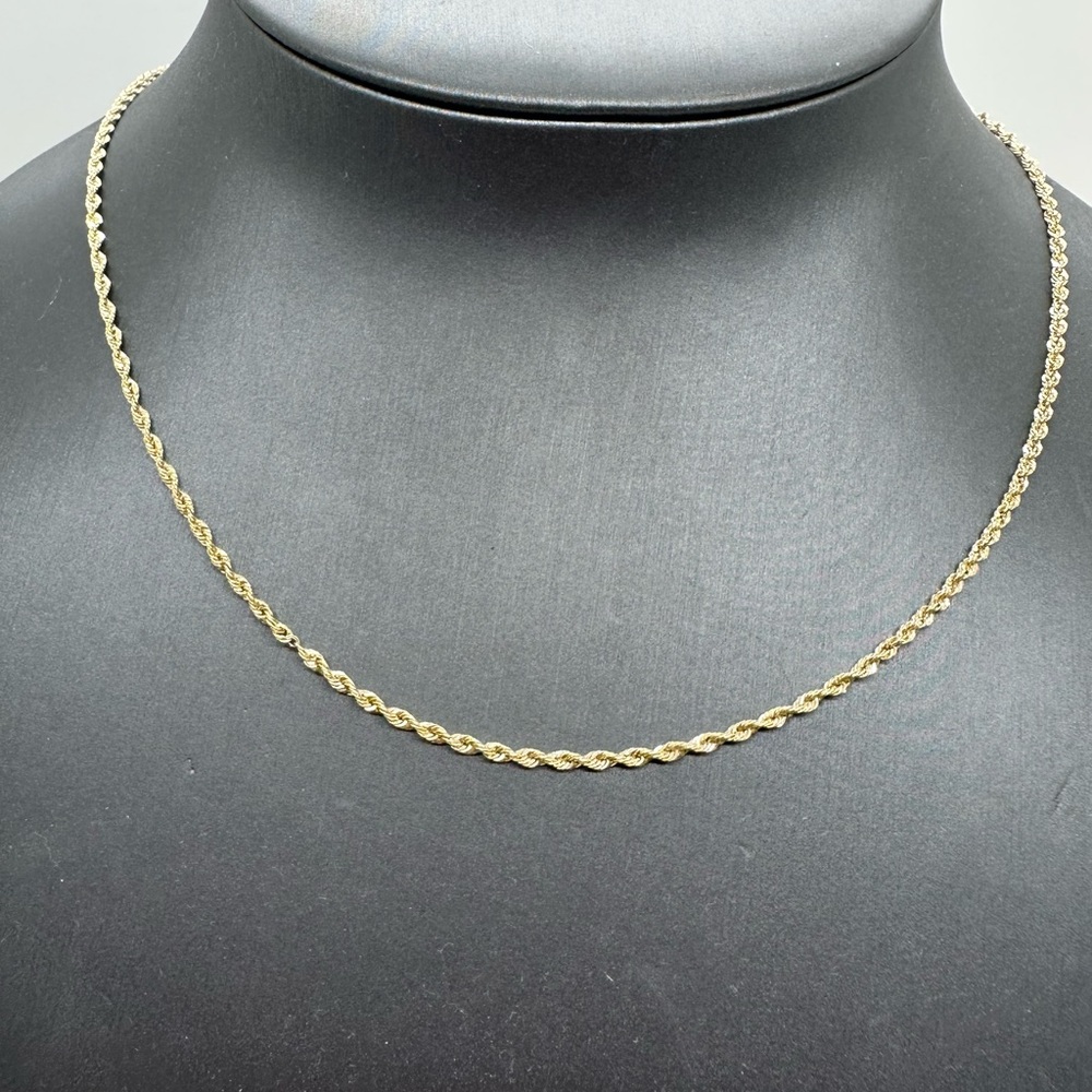 14Kt Gold Rope Chain - Picture 5 of 9